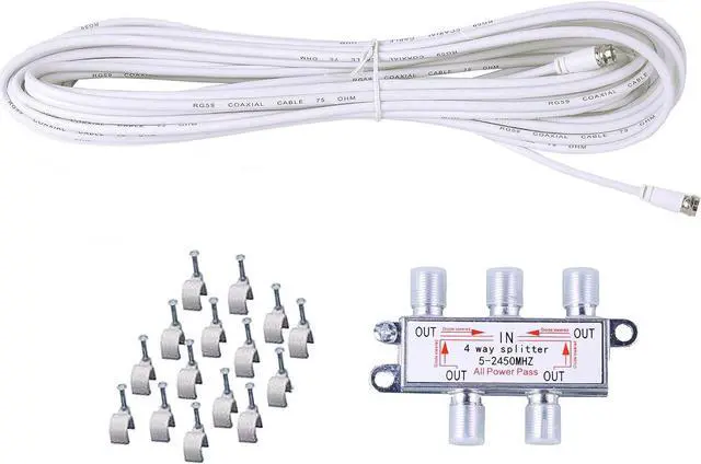 Alt view image 5 of 7 - Five Star Outdoor HD TV Antenna Strongest Up to 200 Miles Long Range with Motorized 360 Degree Rotation, UHF/VHF/FM Radio with Infrared Remote Control Advanced Design Plus Installation Kit