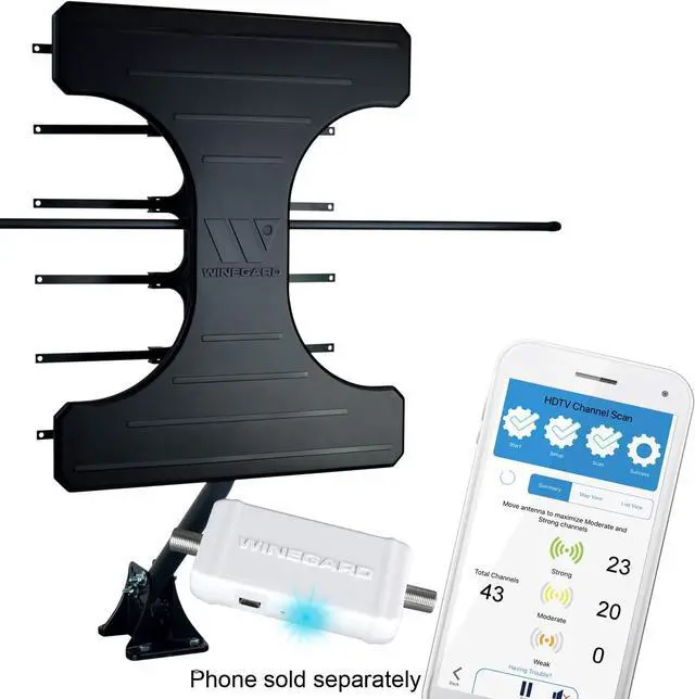 Alt view image 4 of 7 - Outdoor VHF/UHF HDTV Antenna  70 Mile Range