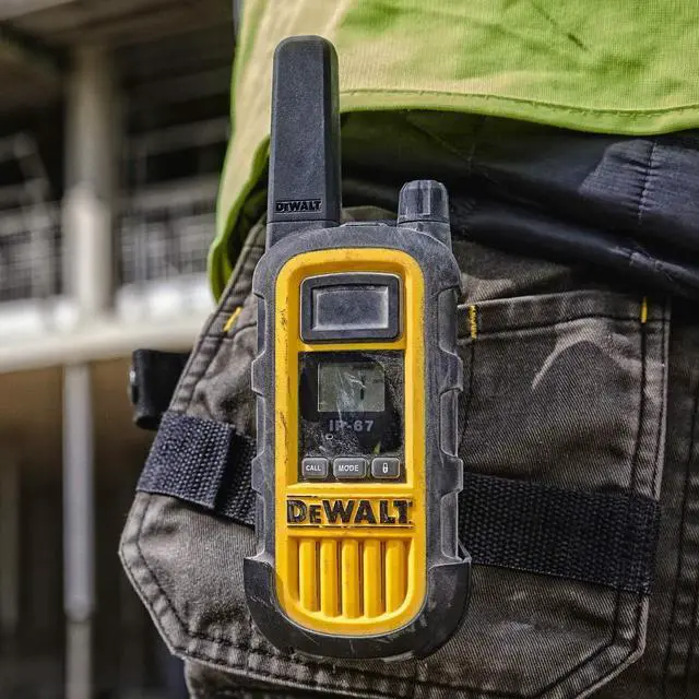 Alt view image 7 of 7 - DXFRS800 2 Watt Heavy Duty Walkie Talkies - Waterproof, Shock Resistant, Long Range & Rechargeable Two-Way Radio with VOX