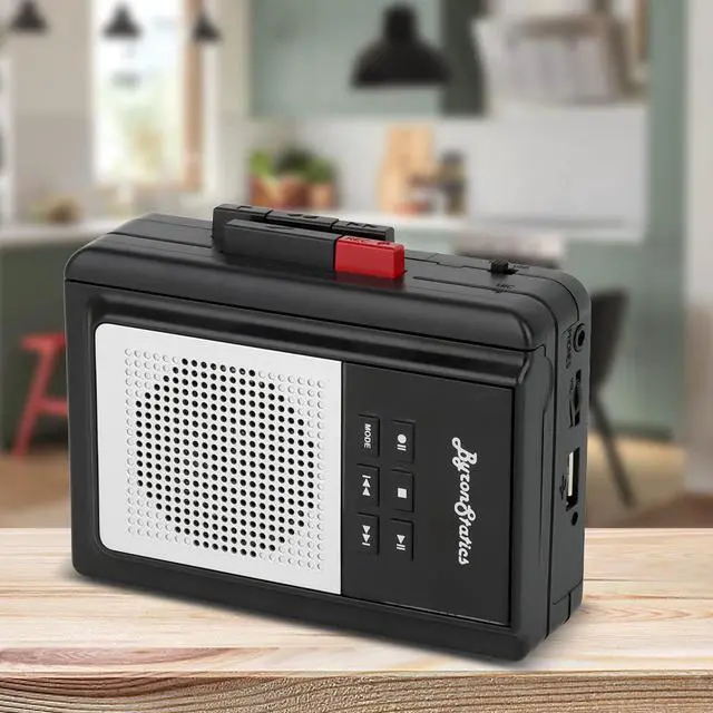 Alt view image 5 of 7 - Xiaogan Portable Cassette Players, Walkman Cassette Player Convert to MP3 WAV by USB Flash, Built-in Mic and Speaker Belt Clip Earbud Included 2 AA Battery