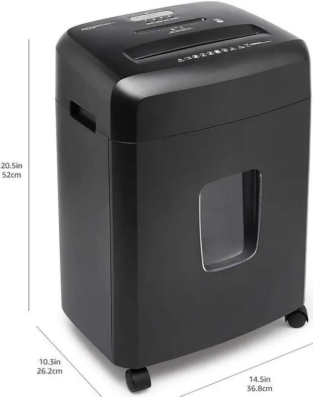 Alt view image 6 of 7 - Xiaogan 15-Sheet Heavy Duty Cross-Cut Paper Shredder - Shred Paper, Credit Cards, Documents - 6-Gallon Bin (New Model)
