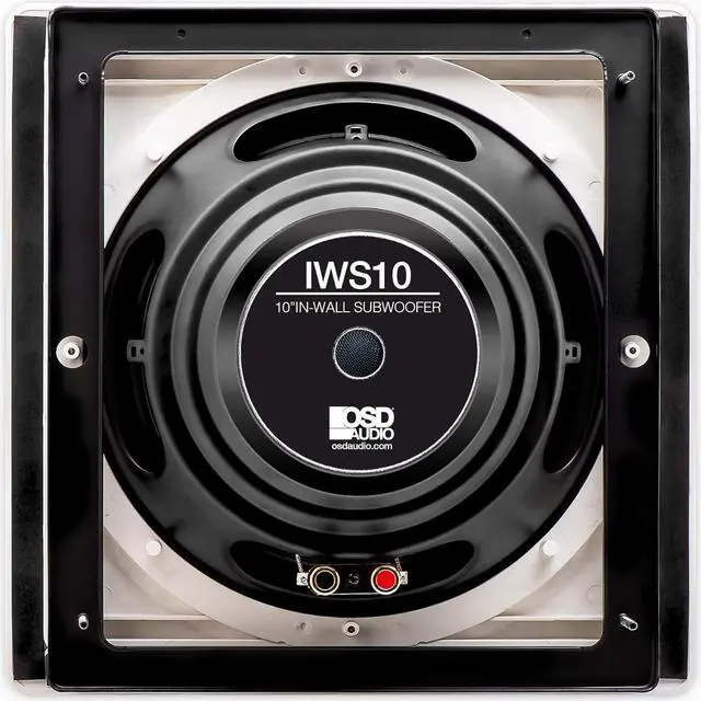 Alt view image 6 of 6 - OSD 10" in Wall Subwoofer 200W Easy Install, Paintable Grill IWS10
