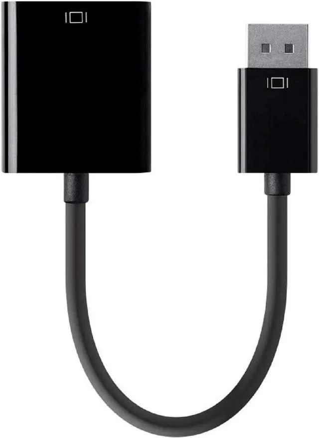 Alt view image 8 of 14 - Monoprice DisplayPort 1.2a to VGA Active Adapter - Black, For HDTV, Projector, Computer, Monitor Desktop, Laptop, PC