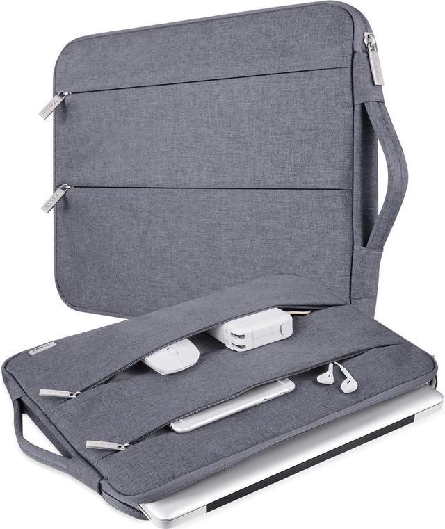 Laptop Sleeve Carrying Case 13 13.3 14 Inch Compatible with MacBook Air 13 2020 M1 2022 M2 MacBook Pro 13 14 2021 Chromebook 14 Slim Computer Bag Cover with Handle Grey Newegg