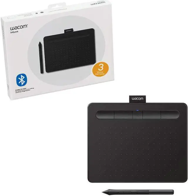 Main image of Good Product Outlet Intuos Wireless Graphics Drawing Tablet for Mac, PC, Chromebook & Android (small) with Software Included - Black (CTL4100WLK0)