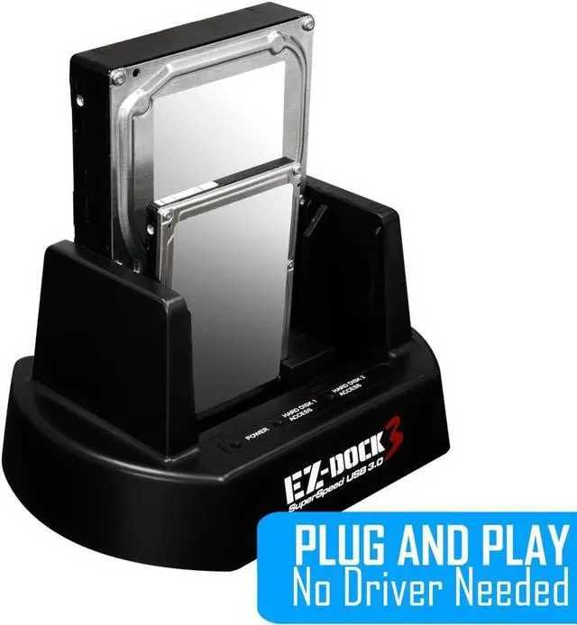 Alt view image 5 of 7 - KingWin 2 Bay USB 3.0 EZ Dock For 2.5-Inch and 3.5-Inch with Clone (EZD-2537U3)