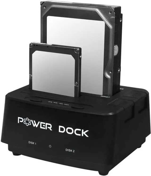 Main image of Kingwin Power Dual Bay Docking Station Usb 3.0 External Hard Drives, PD-2537U3