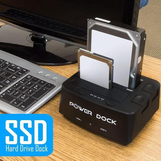 Alt view image 3 of 7 - Kingwin Power Dual Bay Docking Station Usb 3.0 External Hard Drives, PD-2537U3