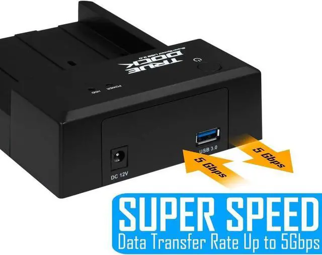 Alt view image 4 of 7 - KingWin True Dock USB 3.0 Lay Flat Docking Station (TD-2535U3)