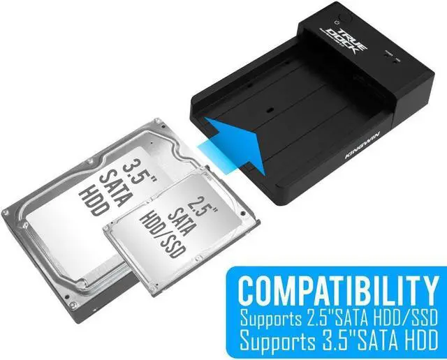 Alt view image 6 of 7 - KingWin True Dock USB 3.0 Lay Flat Docking Station (TD-2535U3)