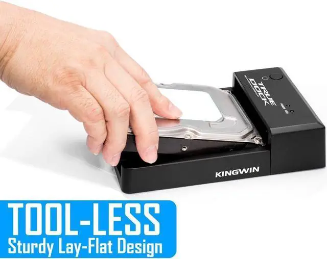 Alt view image 7 of 7 - KingWin True Dock USB 3.0 Lay Flat Docking Station (TD-2535U3)