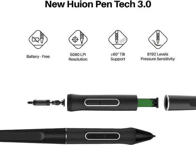Alt view image 4 of 7 - 16 Graphics Drawing Tablet with Full-Laminated Screen Anti-Glare 10 Express Keys Android Support Battery-Free Stylus 8192 Pen Pressure Tilt Adjustable Stand - 15.6 Inch Pen Display