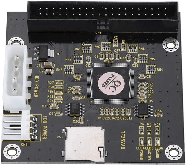 Main image of SD/SDHC/SDXC/MMC to IDE 40Pin 3.5in Male Memory Card Adapter Mute Four-Legged Computer Power Connector for DOS/Linux/Windows MMC System Specification 2.0 etc