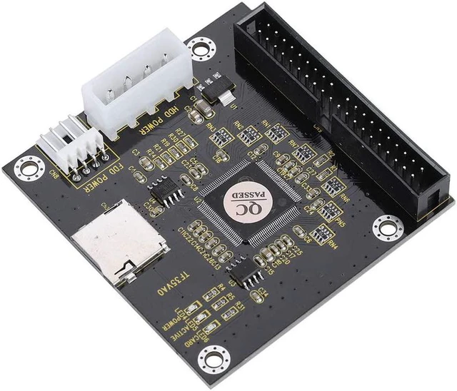 Alt view image 3 of 7 - SD/SDHC/SDXC/MMC to IDE 40Pin 3.5in Male Memory Card Adapter Mute Four-Legged Computer Power Connector for DOS/Linux/Windows MMC System Specification 2.0 etc