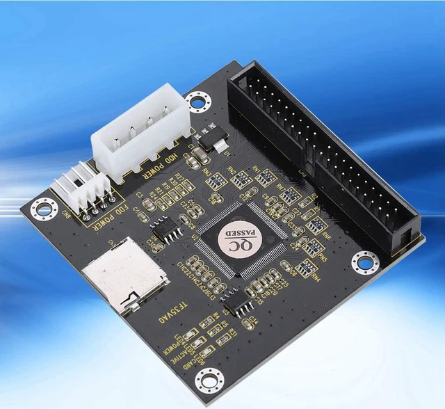 Alt view image 5 of 7 - SD/SDHC/SDXC/MMC to IDE 40Pin 3.5in Male Memory Card Adapter Mute Four-Legged Computer Power Connector for DOS/Linux/Windows MMC System Specification 2.0 etc