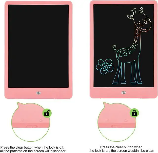 Alt view image 4 of 7 - LCD Writing Tablet for Kids, 2 Pack Doodle Board Electronic Drawing Tablet 10 Inch Drawing Pad, Learning Toys Christmas Birthday Gifts for 3 4 5 6 7 8 Years Old Girls Boys
