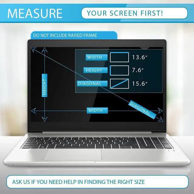 Alt view image 4 of 7 - Anti-Glare and Anti Finger Print Screen Protector (3 Pack) for 15.6 Inches Laptop