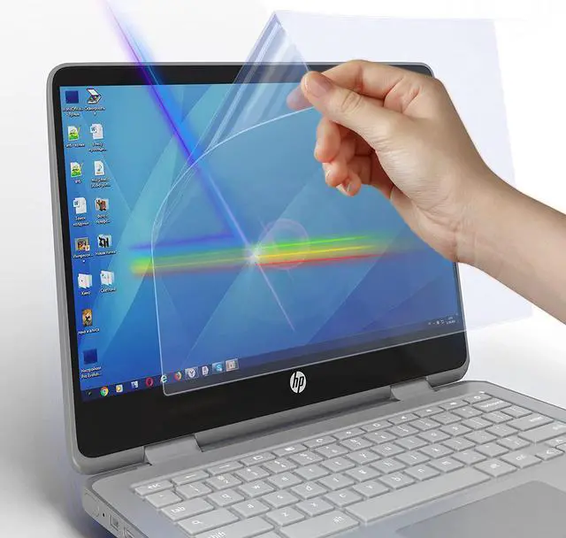 Alt view image 2 of 6 - Premium Anti Blue Light and Anti Glare Screen Protector (3 Pack) for 13.3 Inches Laptop. Filter Out Blue Light That Relieve Computer Eye Strain and Help You Sleep Better