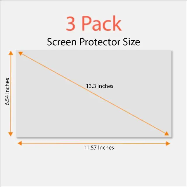 Alt view image 6 of 6 - Anti Blue Light Screen Protector (3 Pack) for 13.3" Lenovo Chromebook, 13.3" Acer Chromebook, 13.3" Asus Chromebook, 13.3" Samsung Chromebook, 13.3" Dell Chromebook, 13.3" HP Chromebook