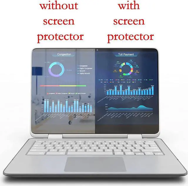 Alt view image 3 of 7 - Anti-Glare and Anti Finger Print Screen Protector (3 Pack) for 15.6 Inches Laptop