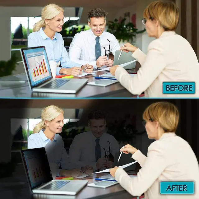 Alt view image 5 of 7 - Privacy Screen Filter for 14 Inches Laptop, Anti-Glare and Anti Blue Light Screen Protector