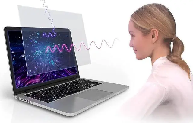 Main image of Anti Blue Light Screen Protector (2 Pack) for MacBook Air 13 inch (Released in 2010-2017). Filter Out Blue Light and Relieve Computer Eye Strain to Help You Sleep Better