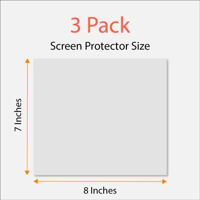 Alt view image 3 of 3 - Universal Trimmable Screen Protector for All Mercede-Benz Navigation (3-Pack), Anti-Glare and Anti Finger Print, 8 x 7 inches