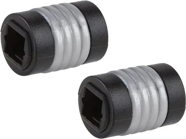 Main image of CableCreation [2-Pack] Optical Toslink Female to Toslink Female Extention Cable Coupler Connector Adapter, Black