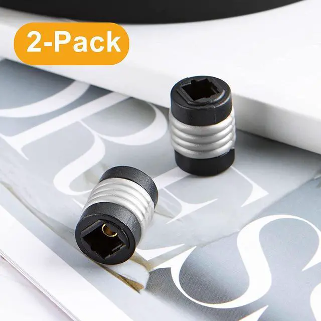 Alt view image 6 of 7 - CableCreation [2-Pack] Optical Toslink Female to Toslink Female Extention Cable Coupler Connector Adapter, Black