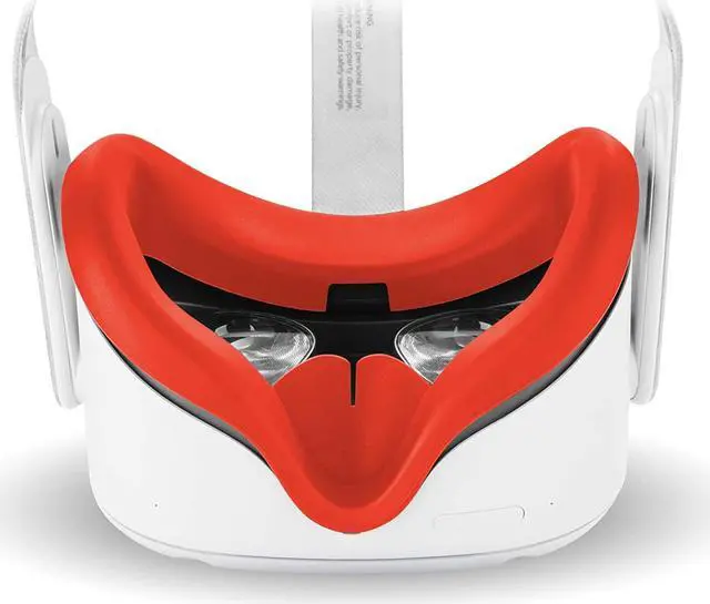 Alt view image 4 of 7 - Compatible with Oculus Quest 2 Accessories, Silicone Face Cover, VR Shell Cover,Touch Controller Grip Cover,Protective Lens Cover,Disposable Eye Cover