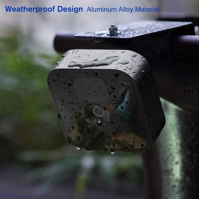 Alt view image 5 of 7 - ALERTCAM Gutter Mount for Blink Outdoor 4 (4th Gen)/(3rd Gen) & Blink XT / XT2 Camera, Adjustable Weatherproof Aluminum Alloy Mount Bracket for Home Security System (2 Pack, Black)