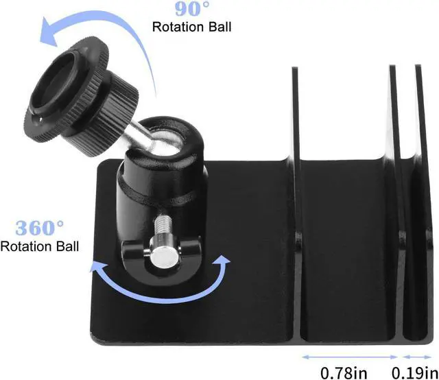 Alt view image 3 of 7 - ALERTCAM Gutter Mount for Blink Outdoor 4 (4th Gen)/(3rd Gen) & Blink XT / XT2 Camera, Adjustable Weatherproof Aluminum Alloy Mount Bracket for Home Security System (2 Pack, Black)