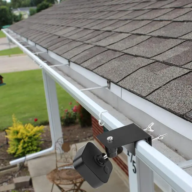 Alt view image 6 of 7 - ALERTCAM Gutter Mount for Blink Outdoor 4 (4th Gen)/(3rd Gen) & Blink XT / XT2 Camera, Adjustable Weatherproof Aluminum Alloy Mount Bracket for Home Security System (2 Pack, Black)