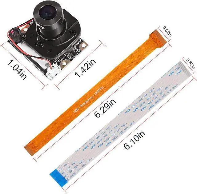 Alt view image 2 of 7 - for Raspberry Pi 3 Model B+ Camera Module Automatic IR-Cut Switching Day/Night Vision Video Webcam Adjustable Focus 5MP OV5647 Sensor 1080p HD for Raspberry Pi 2/3 Model B Model A A+ Zero/Zero W