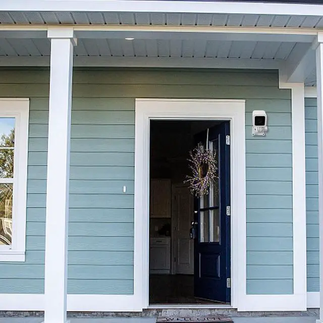 Alt view image 4 of 7 - HOLACA Vinyl Siding Hooks Mount for Wyze Cam V3,Siding Hanger Clips for Mounting Wyze Cam V3 Camera, Weatherproof Stainless Steel Material (White 2Pack)