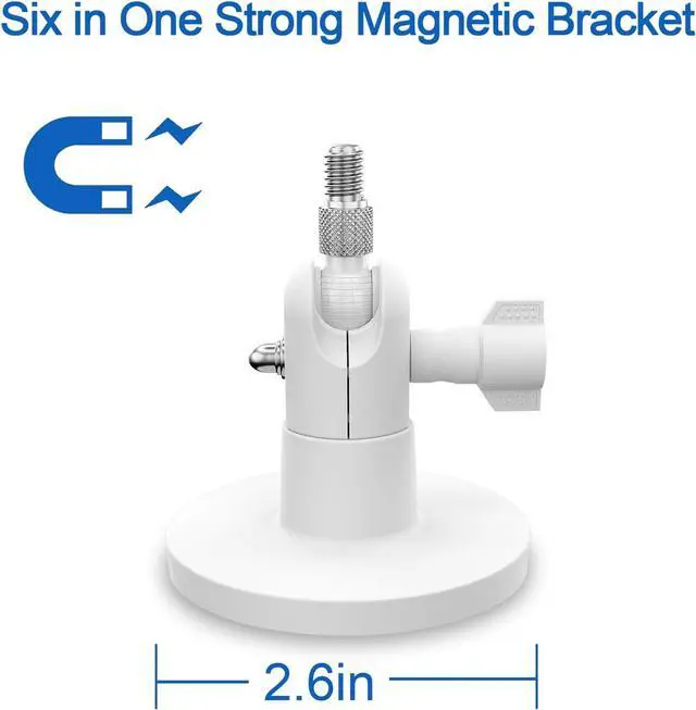 Alt view image 2 of 7 - HOLACA Camera 1/4 Magnetic Wall Mount for Arlo Ultra/Ultra 2/Pro 3 Pro 4 Pro 5S Camera,Compatible with Ring,Eufy, Google Nest, SimpliSafe, Reolink, and Tapo Cameras-White