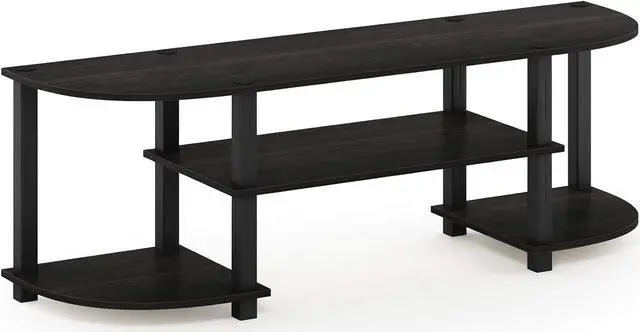 Alt view image 5 of 7 - Furinno Turn-S-Tube Wide TV Entertainment Center, Espresso/Black