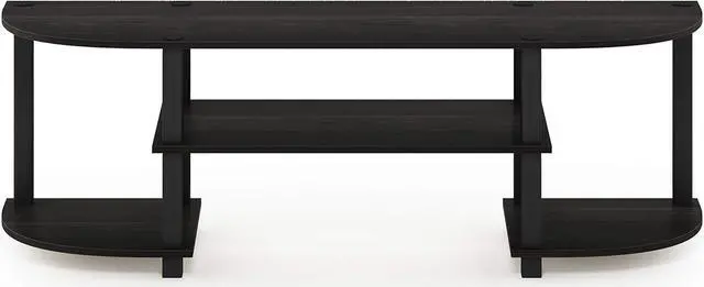 Alt view image 6 of 7 - Furinno Turn-S-Tube Wide TV Entertainment Center, Espresso/Black
