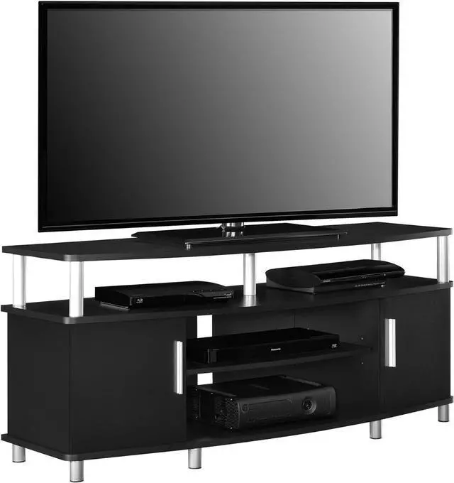 Alt view image 3 of 6 - Ameriwood Home Carson TV Stand for TVs up to 50", Black