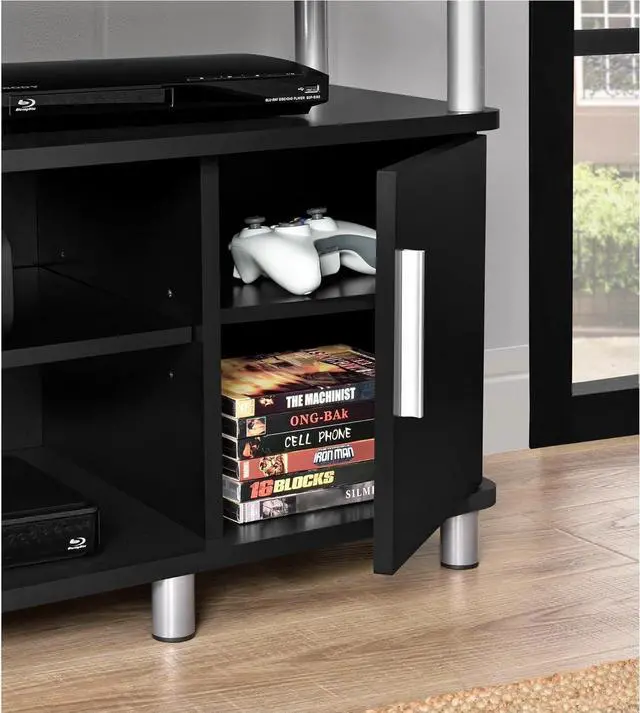 Alt view image 4 of 6 - Ameriwood Home Carson TV Stand for TVs up to 50", Black