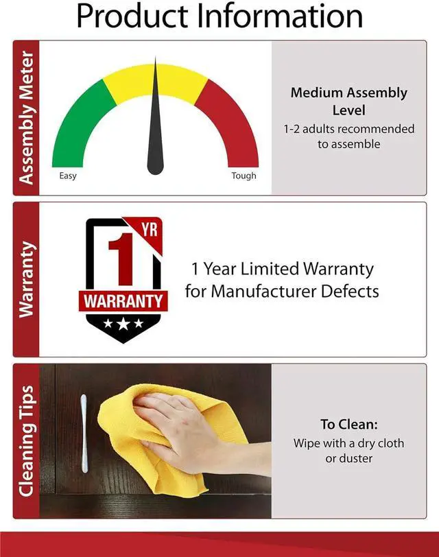 Alt view image 6 of 6 - Ameriwood Home Carson TV Stand for TVs up to 50", Black