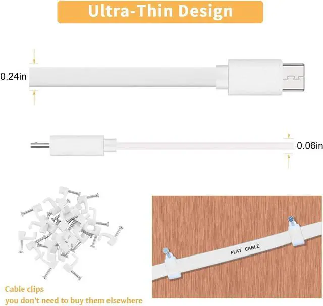 Alt view image 5 of 7 - 2 Pack 13.1FT Power Extension Cable Compatible with WyzeCam Wyze Cam v4 WyzeCam Pan WYZE Cam OG Kasa Cam Nest Cam Blink Cloud Cam USB to Micro USB Durable Charging and Data Sync Cord for Camera-White