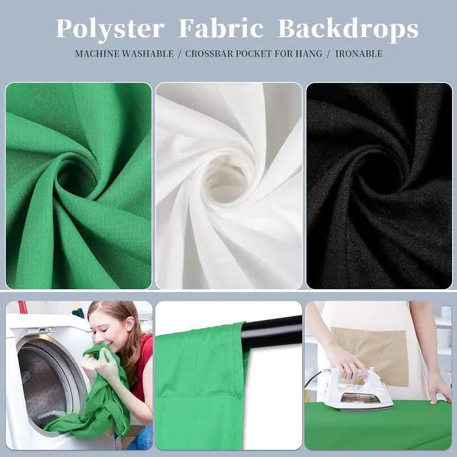 Alt view image 3 of 4 - Photography Lighting Kit, Light Box Photography with Backdrap Stand, Photo Backdrops for Photo Studio Product, Portrait and Video Shooting