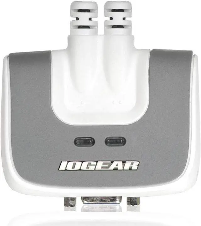 Alt view image 3 of 3 - IOGEAR 2-Port USB VGA Miniview Micro Cabled KVM Switch - 2048 x 1536 - Hot Keys Switch - w/Audio - Plug n Play - PC, MAC, SUN - GCS632U