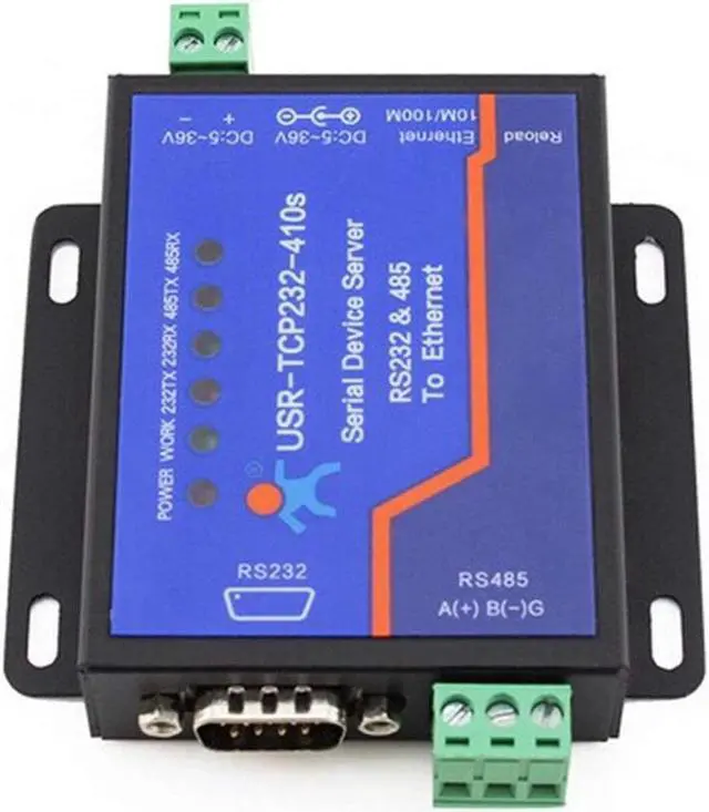 Main image of USR-TCP232-410s RS232 / RS485 Serial to Ethernet Adapter/IP Device Server Ethernet Converter Support DHCP/DNS