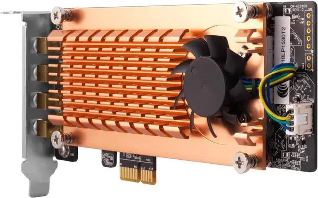 Alt view image 3 of 6 - QNAP Dual-Band Wireless Wi-Fi Adapter PCIe Expansion Card QWA-AC2600
