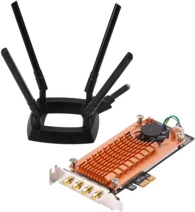 Alt view image 4 of 6 - QNAP Dual-Band Wireless Wi-Fi Adapter PCIe Expansion Card QWA-AC2600