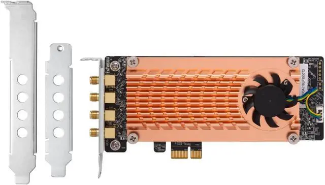 Alt view image 5 of 6 - QNAP Dual-Band Wireless Wi-Fi Adapter PCIe Expansion Card QWA-AC2600