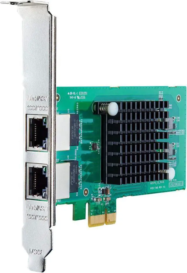 Alt view image 7 of 7 - Gigabit Dual NIC with Intel 82576 Chip, 1Gb Network Card Compare to Intel E1G42ET NIC, 2 RJ45 Ports, PCI Express 2.1 X1, Ethernet Card with Low Profile for Windows/Windows Server/Linux