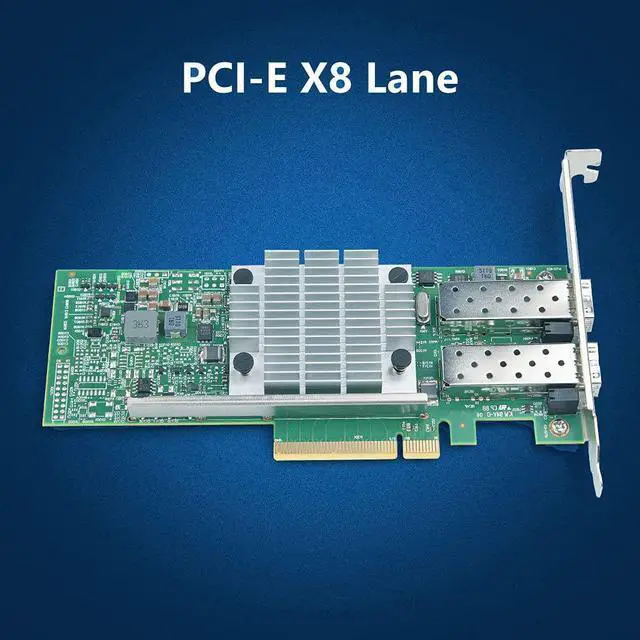 Alt view image 5 of 7 - 10Gb SFP+ PCI-E Network Card NIC, with Broadcom BCM57810S Chip, Dual SFP+ Port, PCI Express X8, Support Windows Server /Linux/VMware